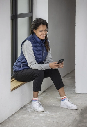 Bodywarmer matelassé Femme en nylon recyclé  personnalisable