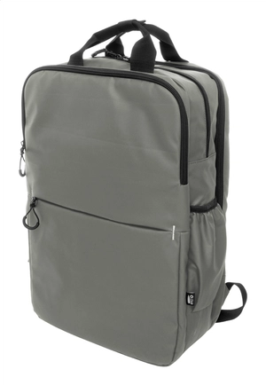 Sac à dos RPET imperméable avec 2 compartiments zippés personnalisable