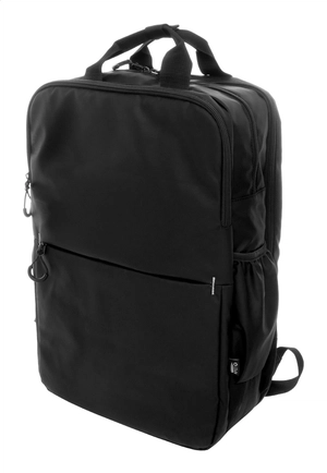 Sac à dos RPET imperméable avec 2 compartiments zippés personnalisable