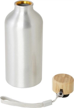 Bouteille d'eau en aluminium recyclé certifié RCS - 500 ml personnalisable