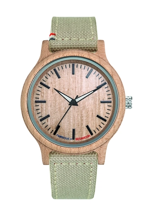 Montre en bois 100% Made in France - Bois Erable personnalisable