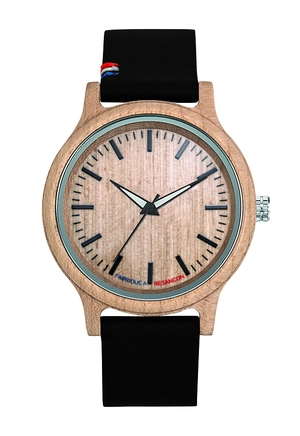 Montre en bois 100% Made in France - Bois Erable personnalisable