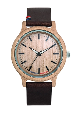 Montre en bois 100% Made in France - Bois Erable personnalisable