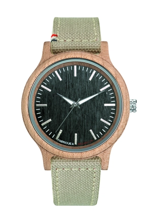 Montre en bois 100% Made in France - Bois Erable personnalisable