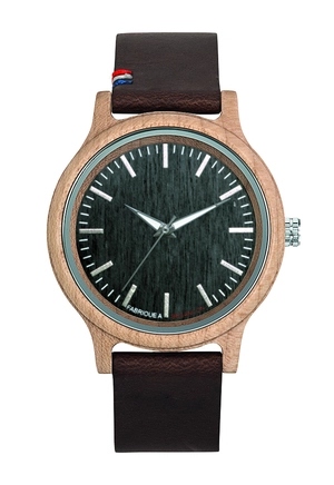 Montre en bois 100% Made in France - Bois Erable personnalisable