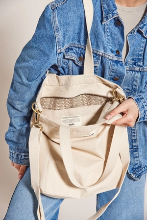 Sac cabas en coton bio certifié GOTS - fabriqué par une ONG personnalisable