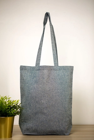 Sac cabas en coton recyclé 150gr avec soufflet 10cm - coton certifié GRS personnalisable