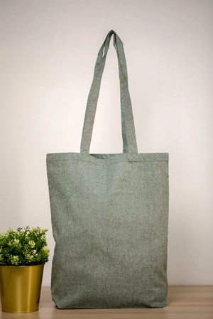 Sac cabas en coton recyclé 150gr avec soufflet 10cm - coton certifié GRS personnalisable