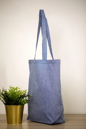 Sac cabas en coton recyclé 150gr avec soufflet 10cm - coton certifié GRS personnalisable