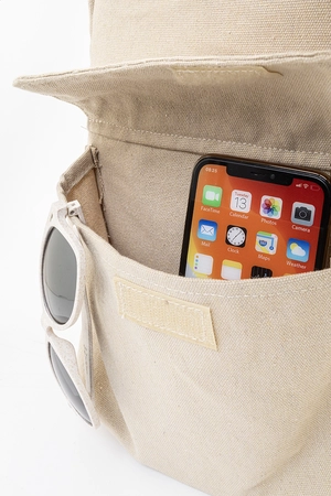 Sac à dos en toile recyclée - emplacement PC personnalisable