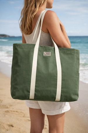 Sac de plage Garance - fabriqué par une ONG personnalisable