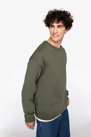 Sweat-shirt écoresponsable à col rond oversize unisexe KARIBAN personnalisable