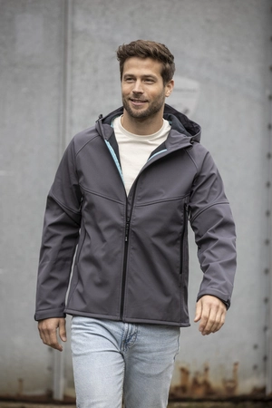 Veste softshell recyclée pour homme - polyester recyclé certifié GRS personnalisable