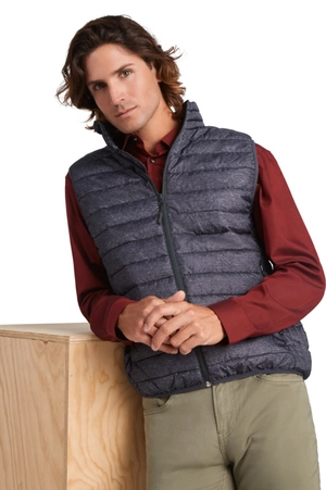 Gilet sans manches au toucher plume pour homme - avec isolation personnalisable