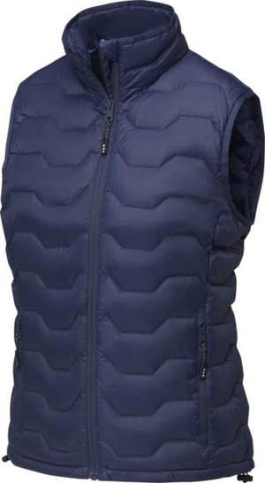 Bodywarmer duvet isotherme recyclé certifié GRS pour femme personnalisable