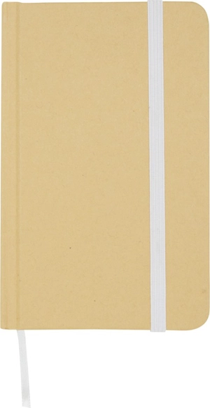 Carnet A6 uni recyclé à couverture rigide personnalisable