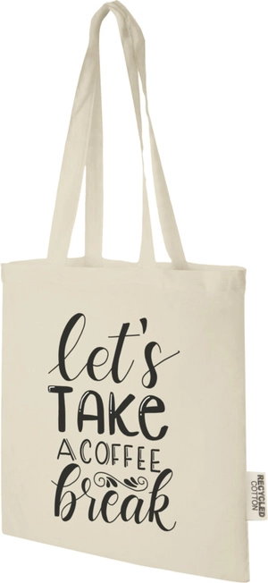 Sac shopping en coton certifié GRS de 140 g/m2 de 7 L personnalisable