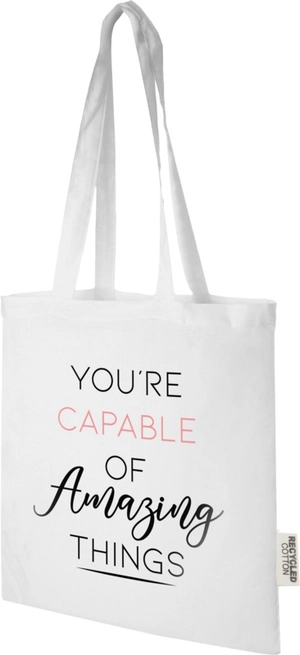 Sac shopping en coton certifié GRS de 140 g/m2 de 7 L personnalisable