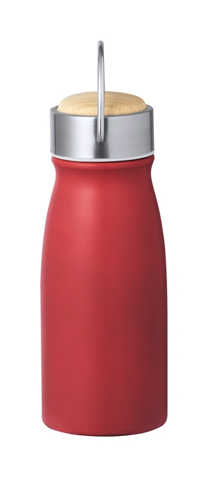 Bouteille isotherme en inox recyclé 350 ml - bouchon bois personnalisable