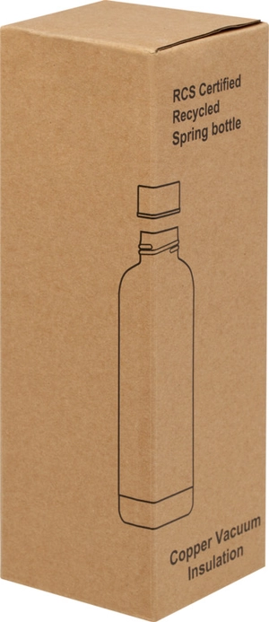 Bouteille isotherme 500ml avec isolation par le vide et couche de cuivre personnalisable