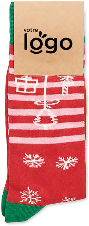 image du produit Chaussettes de Noël - Paire de chaussettes en coton et RPET