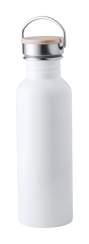 Bidon en acier inoxydable avec bouchon bambou TULMAN 750 ML personnalisable