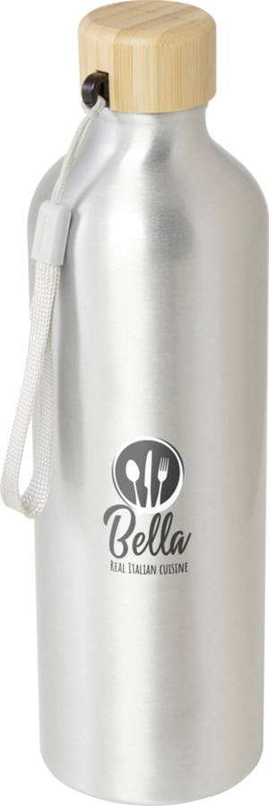 Bouteille d'eau en aluminium recyclé certifié RCS - 770 ml personnalisable