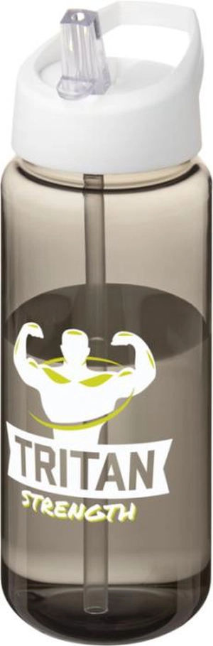 Bouteille de sport H2O 600 ml avec couvercle bec verseur personnalisable