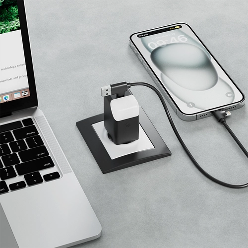 image du produit Adaptateur secteur double ports USB type C et A XOOPAR - charge rapide 65W