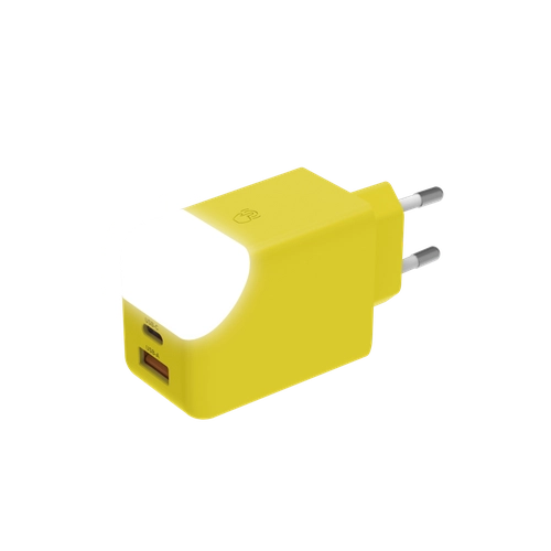 image du produit Adaptateur secteur double ports USB type C et A XOOPAR - charge rapide 65W