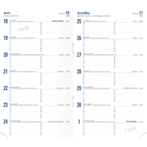 image du produit Agenda de poche 64 pages - Made In France