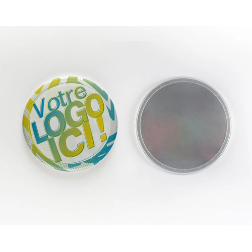 image du produit Badge Miroir de Poche - Diamètre 88 mm - Made in France