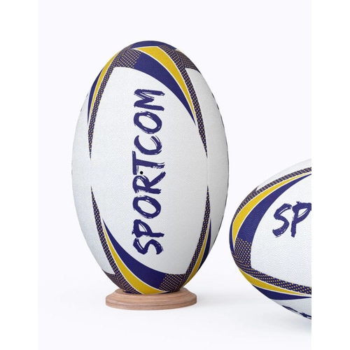 image du produit Ballon de rugby avec revêtement extérieur antiglisse - Taille 5 officielle