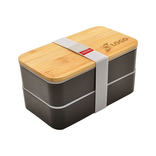 image du produit Bento NAGANO bambou 1300 ml - lunchbox 2 compartiments