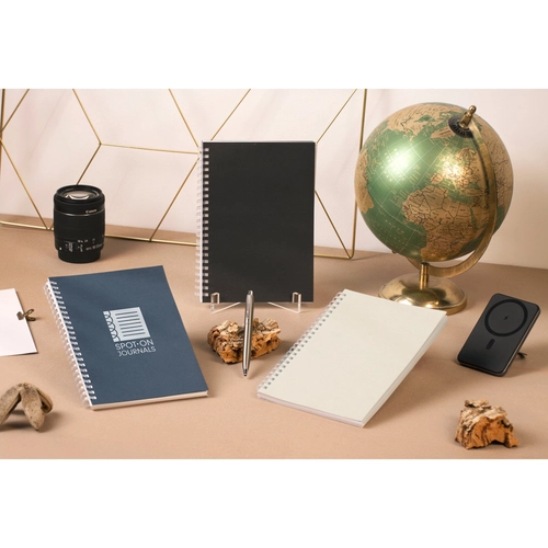 image du produit Bloc-notes A5 avec couverture souple, fabriqué à partir de papier 100 % recyclé
