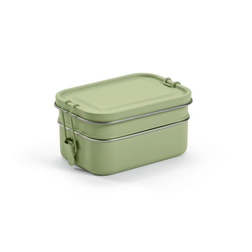 image du produit Boîte à déjeuner deux compartiments 1240 ml - Lunchbox avec fermeture boucles latérales