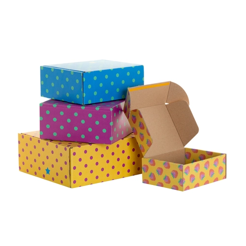 image du produit Boîte-cadeau personnalisée en carton ondulé, taille L