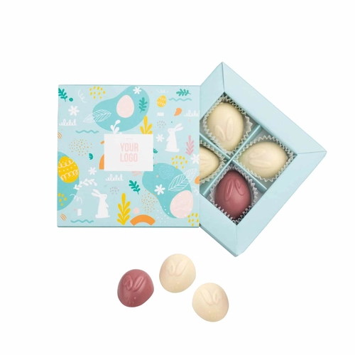 image du produit Boîte de pralines de Pâques en forme de Lapin 40g - 4 pièces