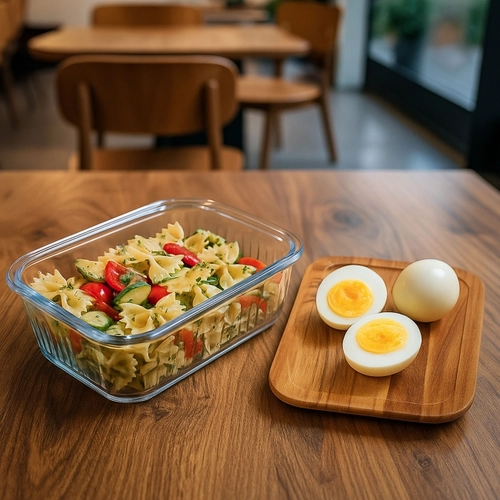 image du produit Boîte repas 1L en verre borosilicate