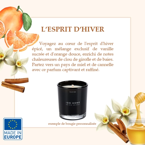 image du produit Bougie parfumée made in Europe 7,8 cm - 20h de combustion