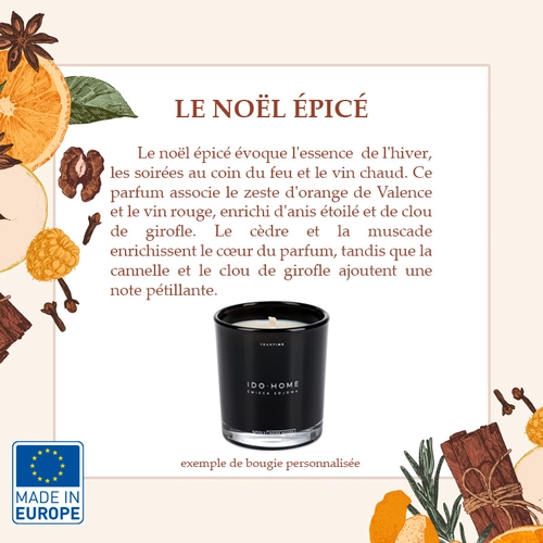 image du produit Bougie parfumée made in Europe 7,8 cm - 20h de combustion