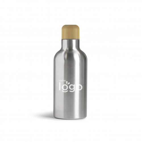 image du produit Bouteille 500 ml en acier et bambou - design exclusif