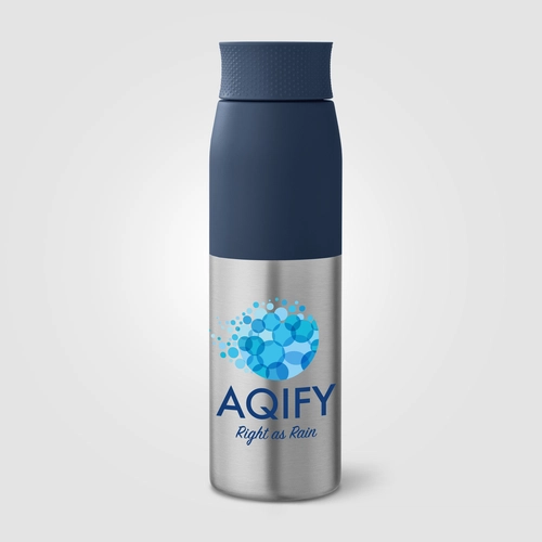 image du produit Bouteille à couvercle à torsion en acier inoxydable recyclé - 650 ml
