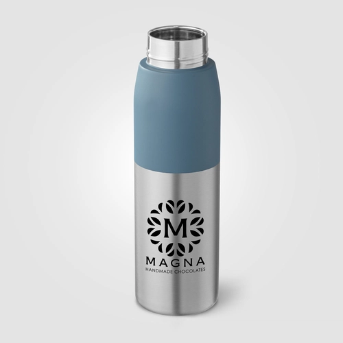 image du produit Bouteille à couvercle à torsion en acier inoxydable recyclé - 650 ml