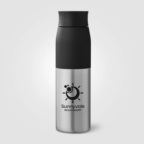 image du produit Bouteille à couvercle à torsion en acier inoxydable recyclé - 650 ml