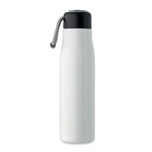 image du produit Bouteille à double paroi en acier inoxydable recyclé avec poignée 500ml