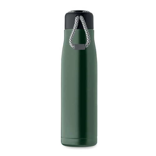 image du produit Bouteille à double paroi en acier inoxydable recyclé avec poignée 500ml