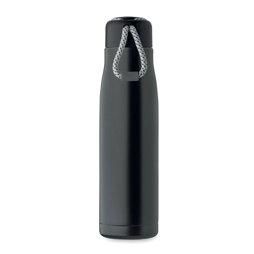 image du produit Bouteille à double paroi en acier inoxydable recyclé avec poignée 500ml