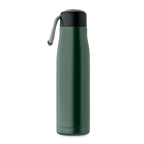 image du produit Bouteille à double paroi en acier inoxydable recyclé avec poignée 500ml