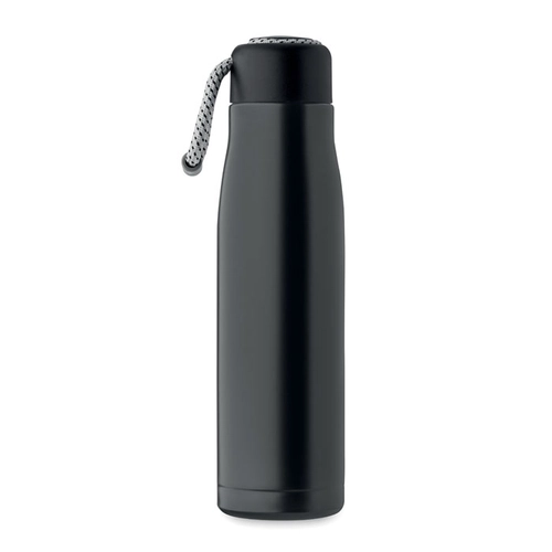 image du produit Bouteille à double paroi en acier inoxydable recyclé avec poignée 500ml